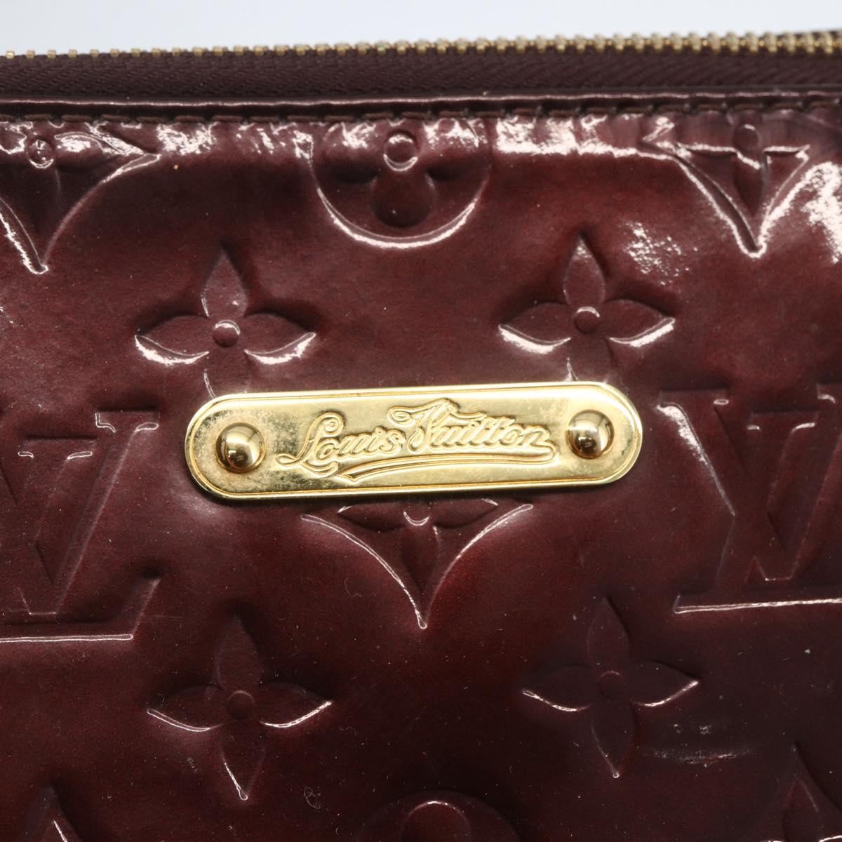 Louis Vuitton Bellevue Handbag Monogram Vernis Burgundy Patent_Leather Tote Bag