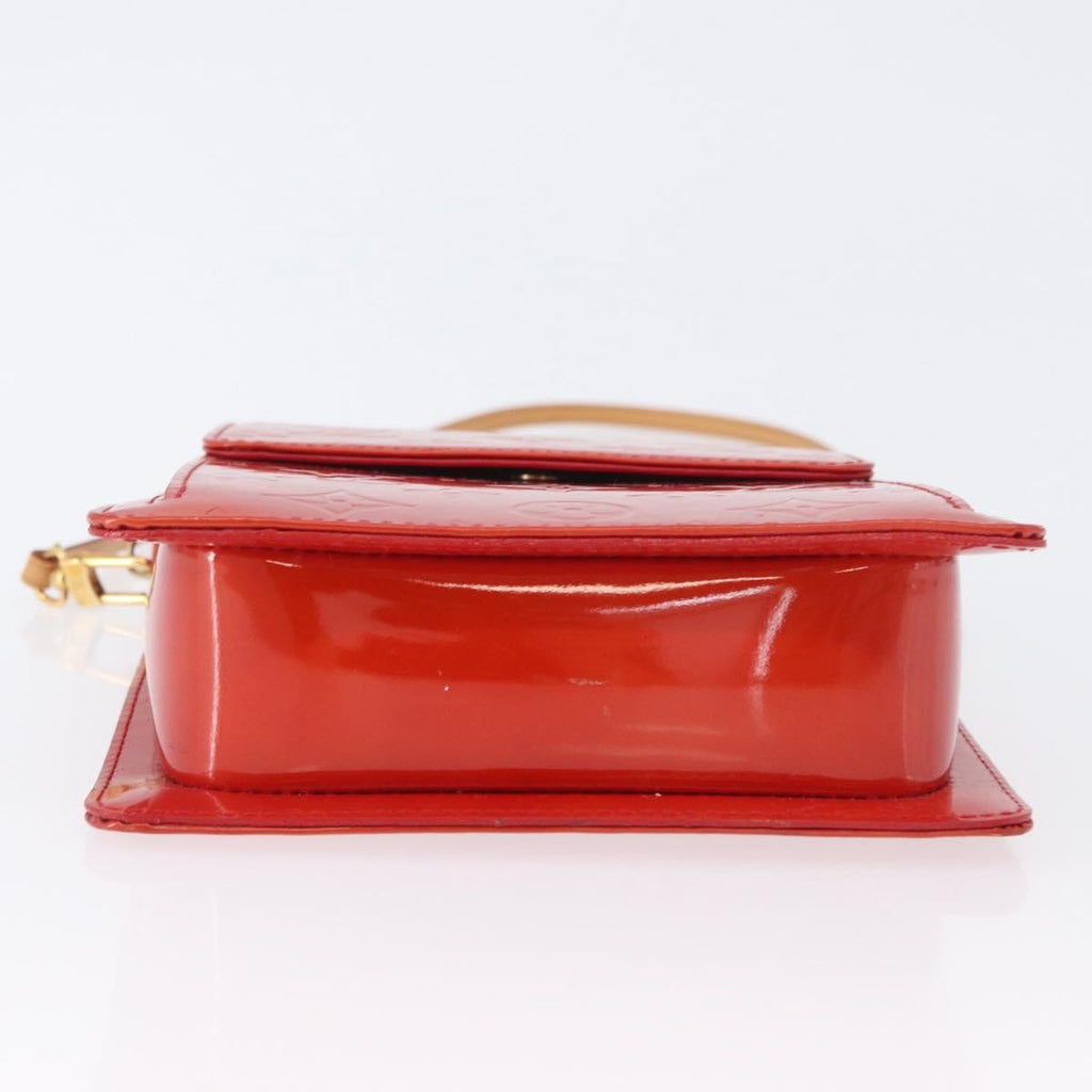 Louis Vuitton Mott Handbag Monogram Vernis Red Patent_Leather Clutche & Pouche Bag