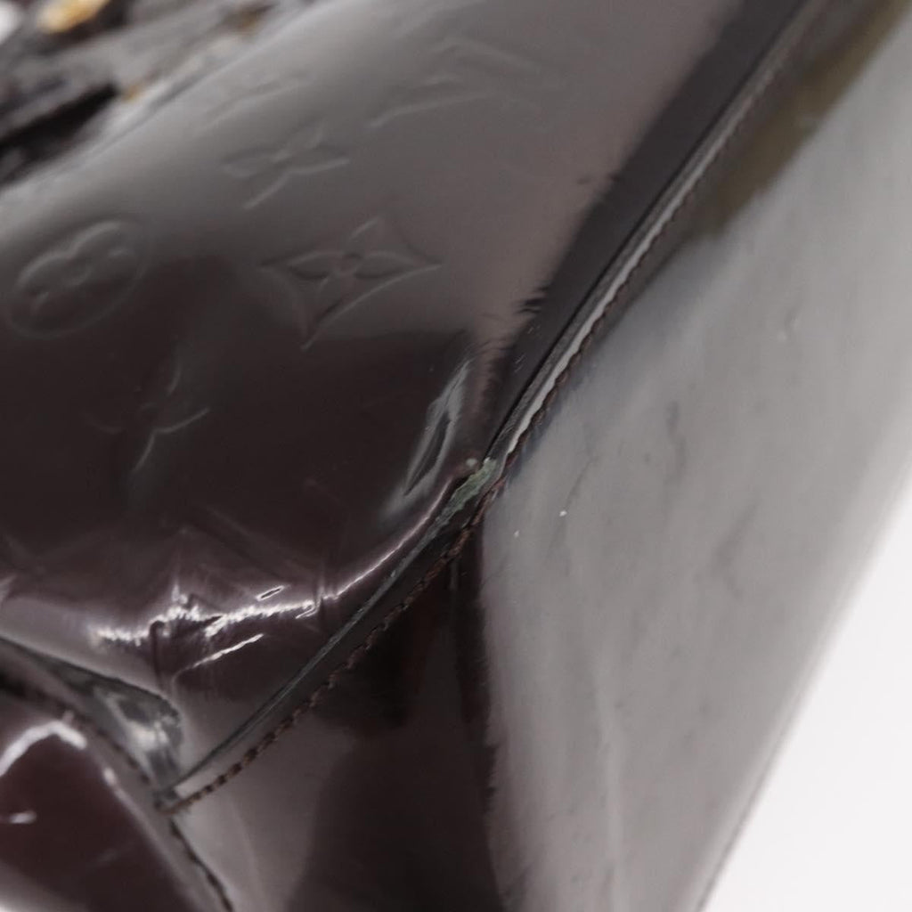 Louis Vuitton Wilshire Handbag Monogram Vernis Burgundy Patent_Leather Tote Bag