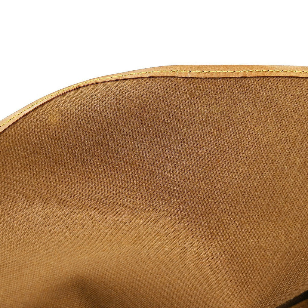 Louis Vuitton Saumur Handbag Monogram Canvas Brown Canvas Shoulder Bag