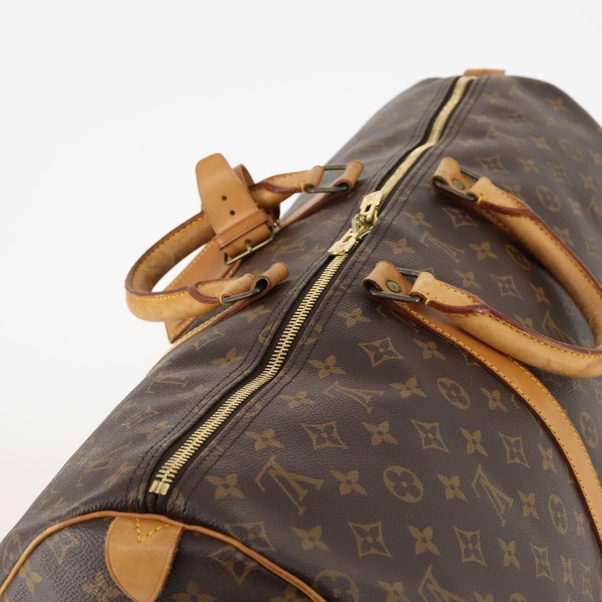 Louis Vuitton Keepall Bag Monogram Canvas Brown Canvas Travel Bag