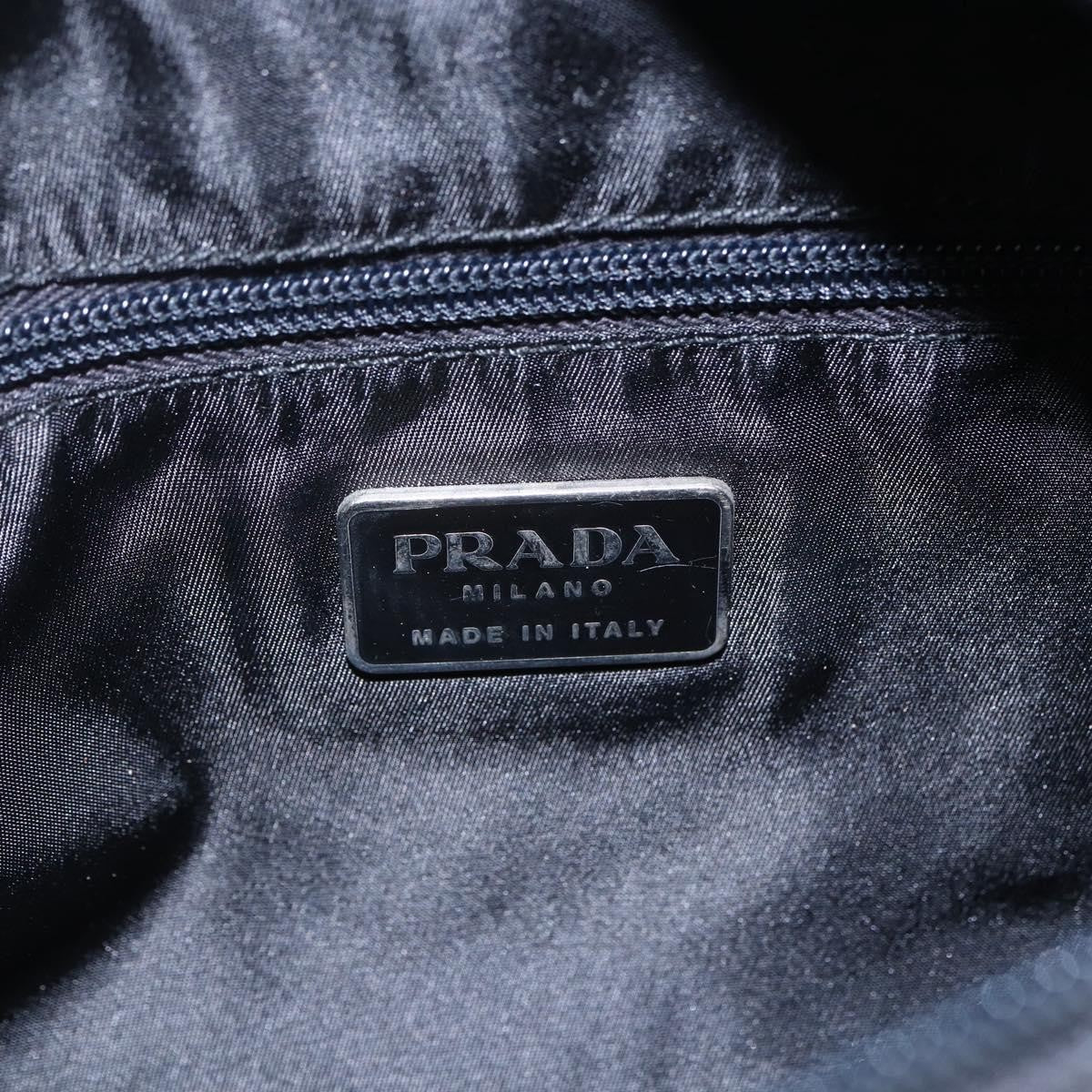 Prada Zip Messenger Quilted Tessuto Black Nylon Shoulder Bag Bag