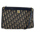 Christian Dior Vintage Trotter Shoulder Bag Canvas Navy Canvas Shoulder Bag Bag (Pre-Owned)