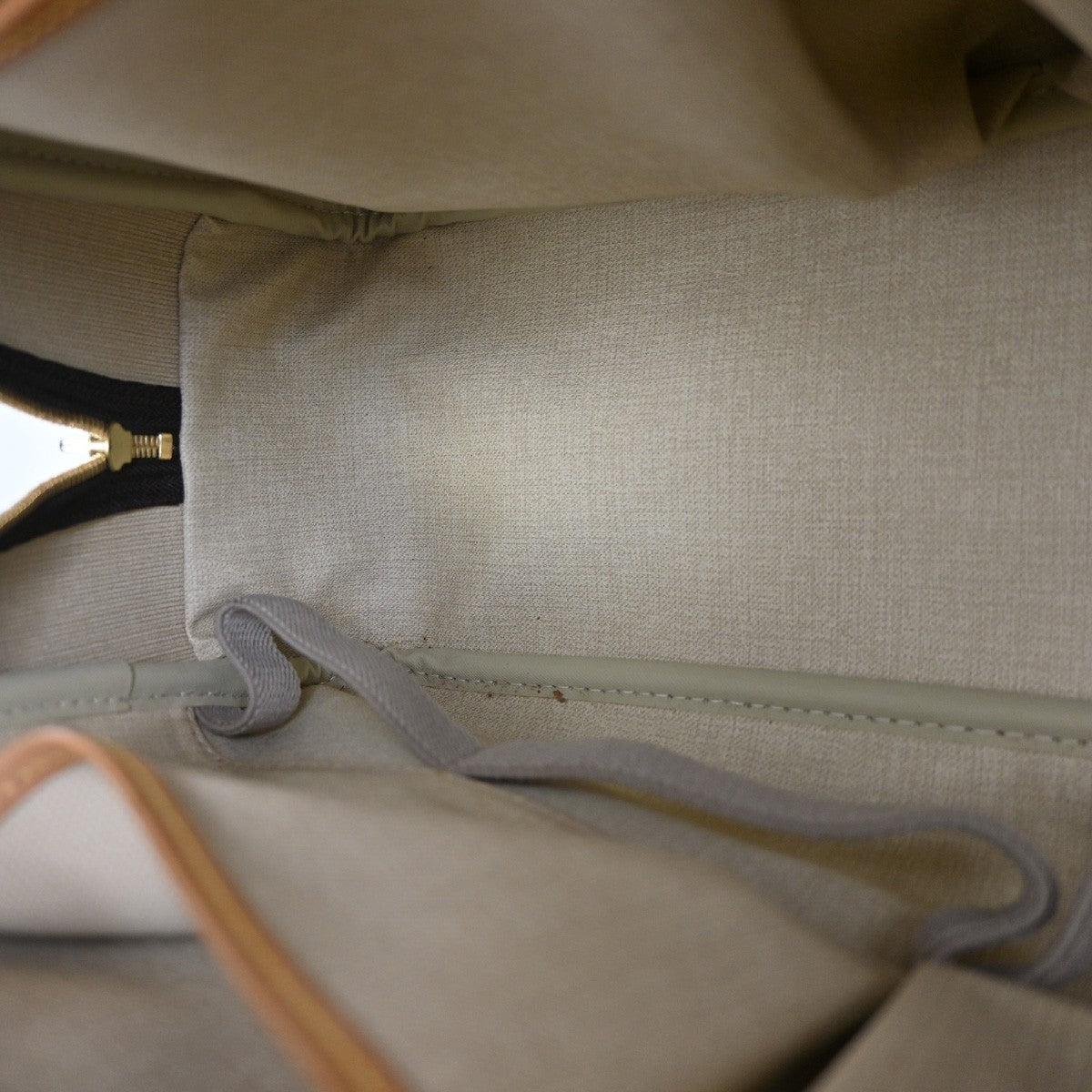 Louis Vuitton Deauville Handbag Monogram Canvas Brown Leather Handbag