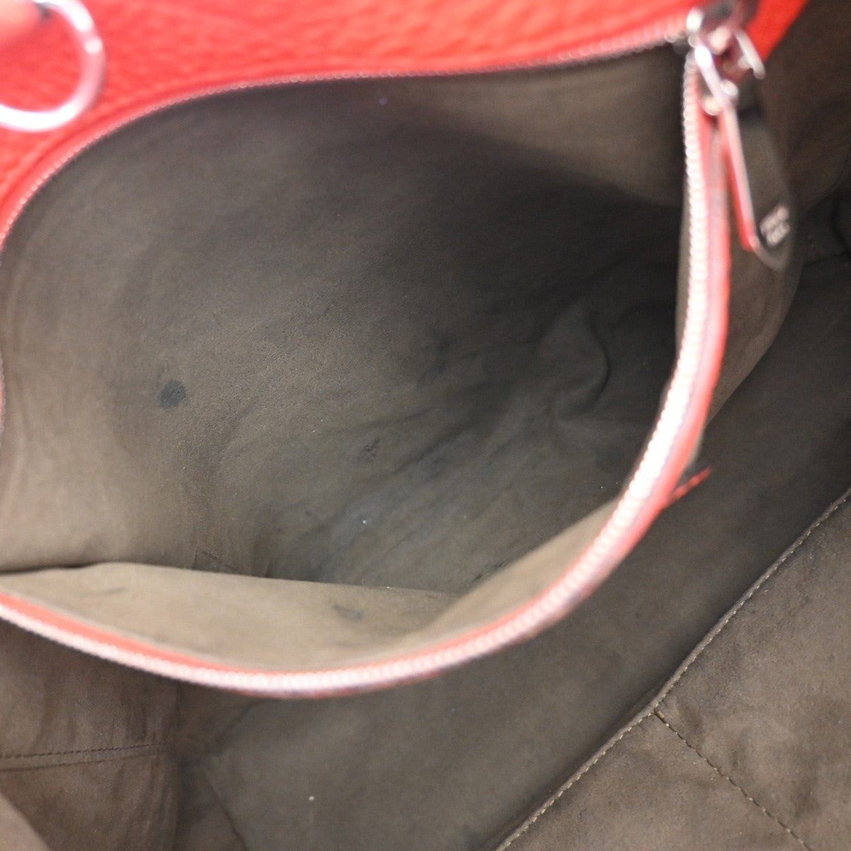 Fendi Selleria Anna Bucket Bag Leather Red Leather Tote Bag Bag