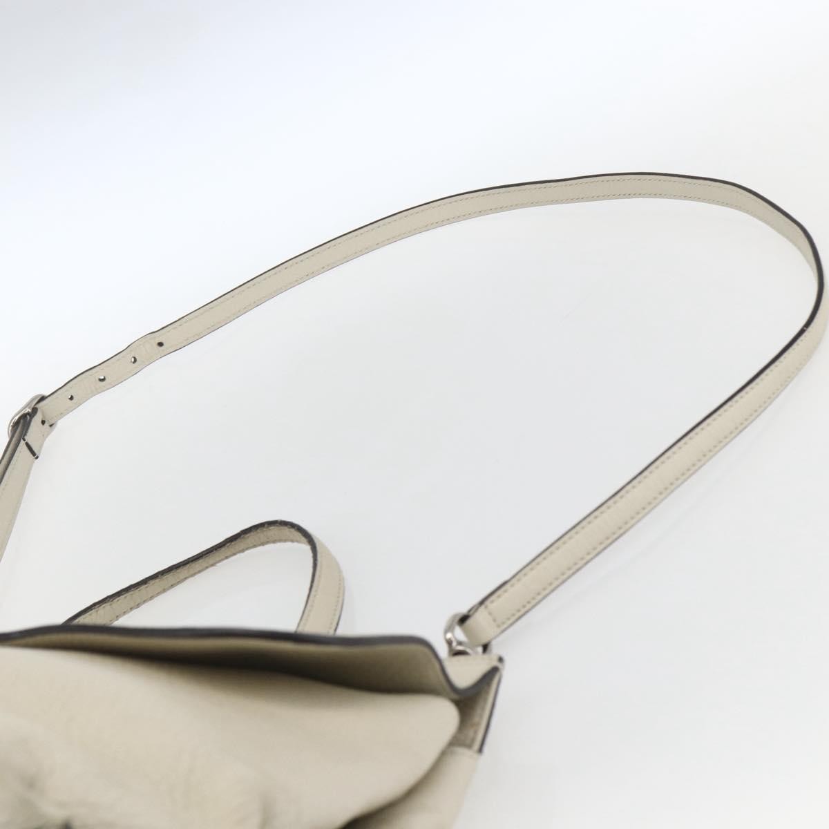 Gucci Bamboo Daily Top Handle Bag Leather White Leather Handbag (Pre-Owned)