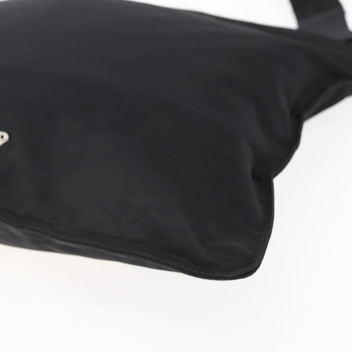 Prada Flat Messenger Bag Tessuto Black Nylon Shoulder Bag Bag