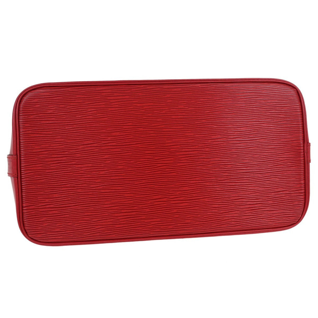 Louis Vuitton Vintage Alma Handbag Epi Leather Red Leather Handbag