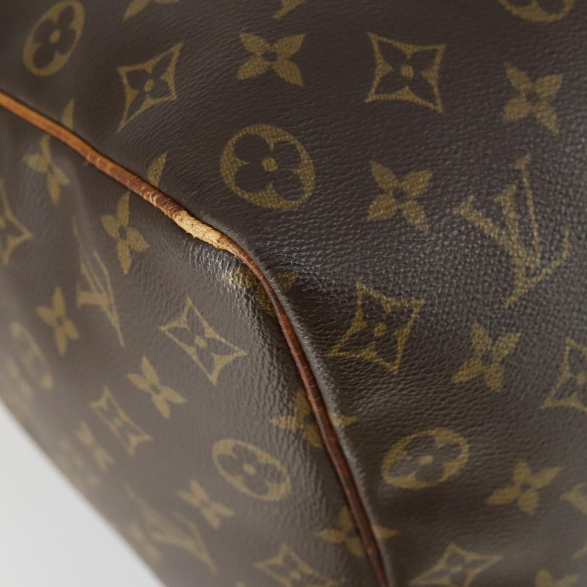 Louis Vuitton Keepall Bag Monogram Canvas Brown Canvas Travel Bag