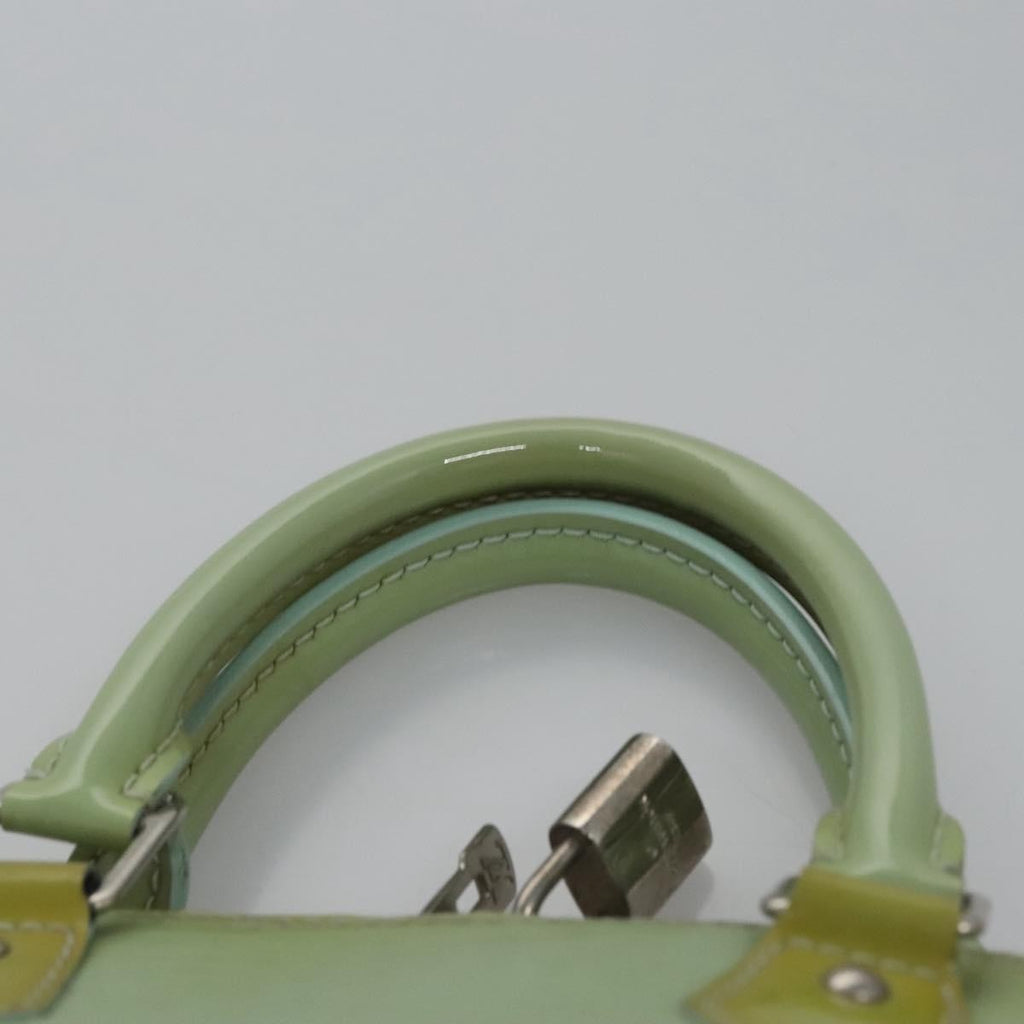 Louis Vuitton Alma Handbag Electric Epi Leather Green Patent_Leather Handbag