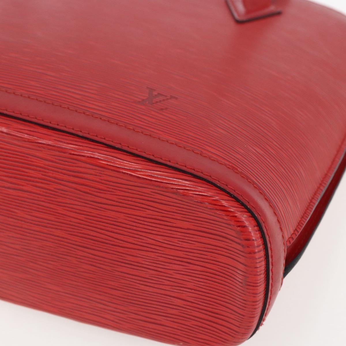 Louis Vuitton Lussac Handbag Epi Leather Red Leather Shoulder Bag