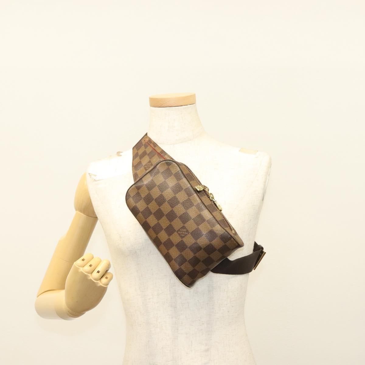 Louis Vuitton Geronimos Waist Bag Damier Brown Canvas Shoulder Bag