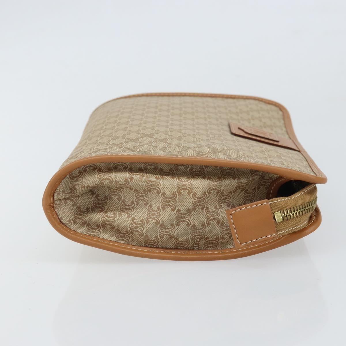 Celine Macadam Pochette Classic Beige Canvas Clutche & Pouche Bag