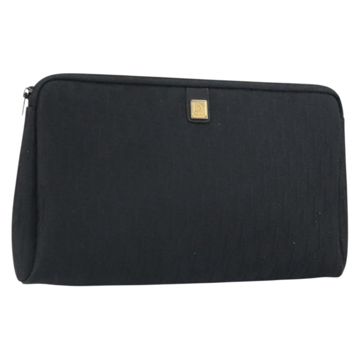 Christian Dior Trotter Pouch Canvas Black Canvas Clutche & Pouche Bag (Pre-Owned)