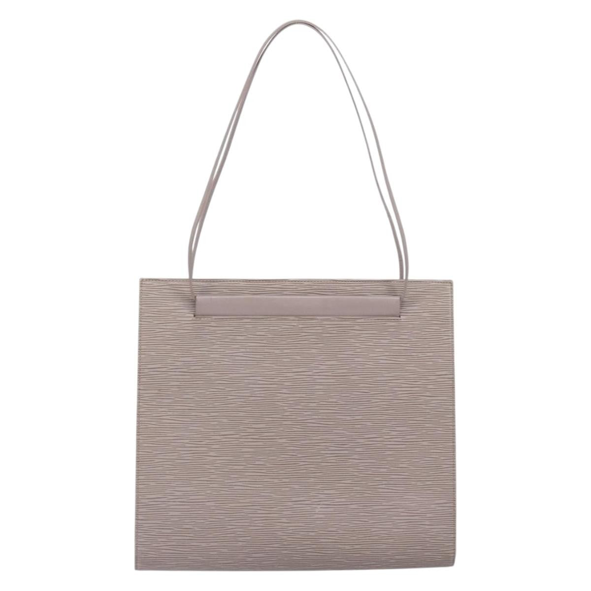 Louis Vuitton Saint Tropez Handbag Epi Leather Gray Leather Shoulder Bag