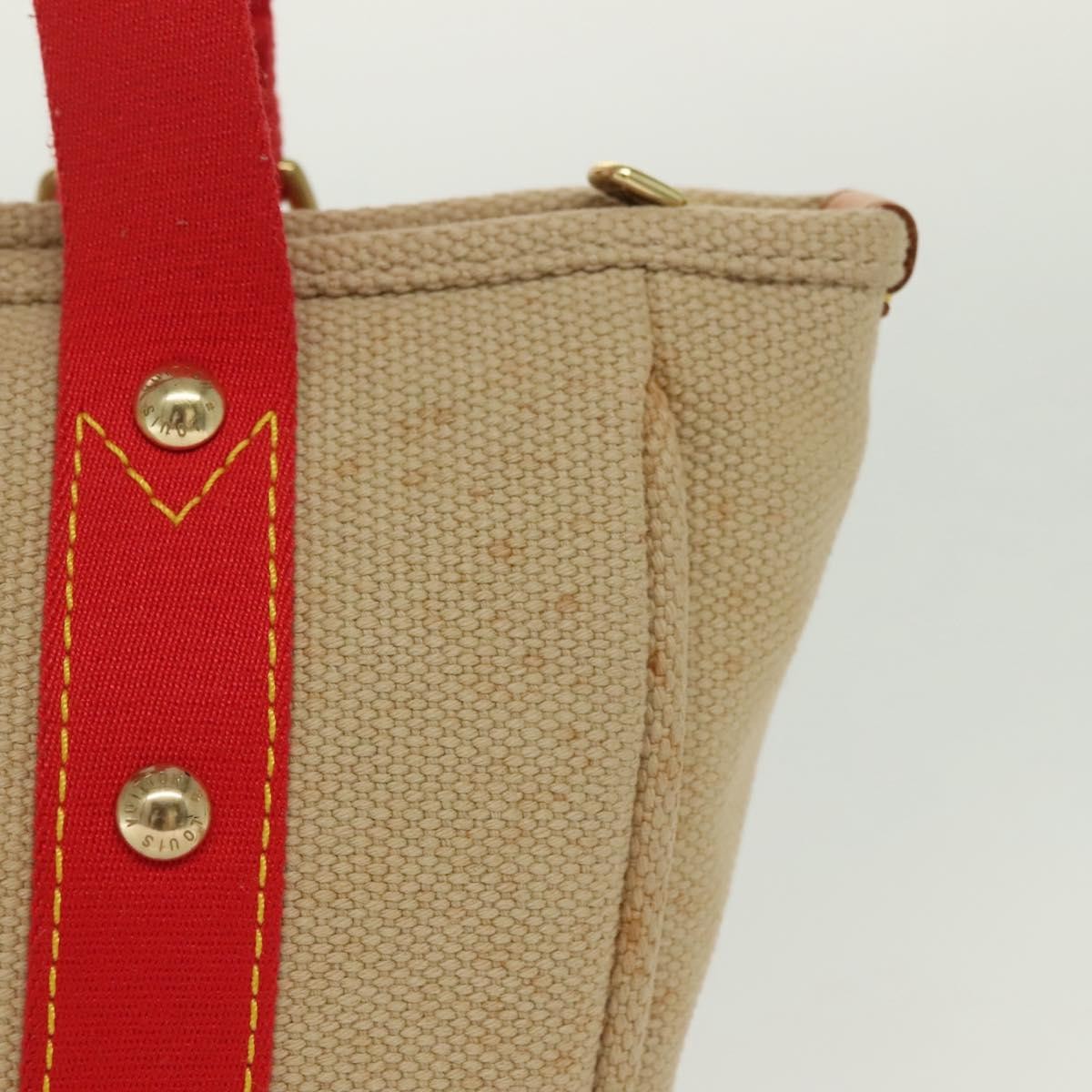 Louis Vuitton Antigua Tote Canvas Beige Canvas Tote Bag