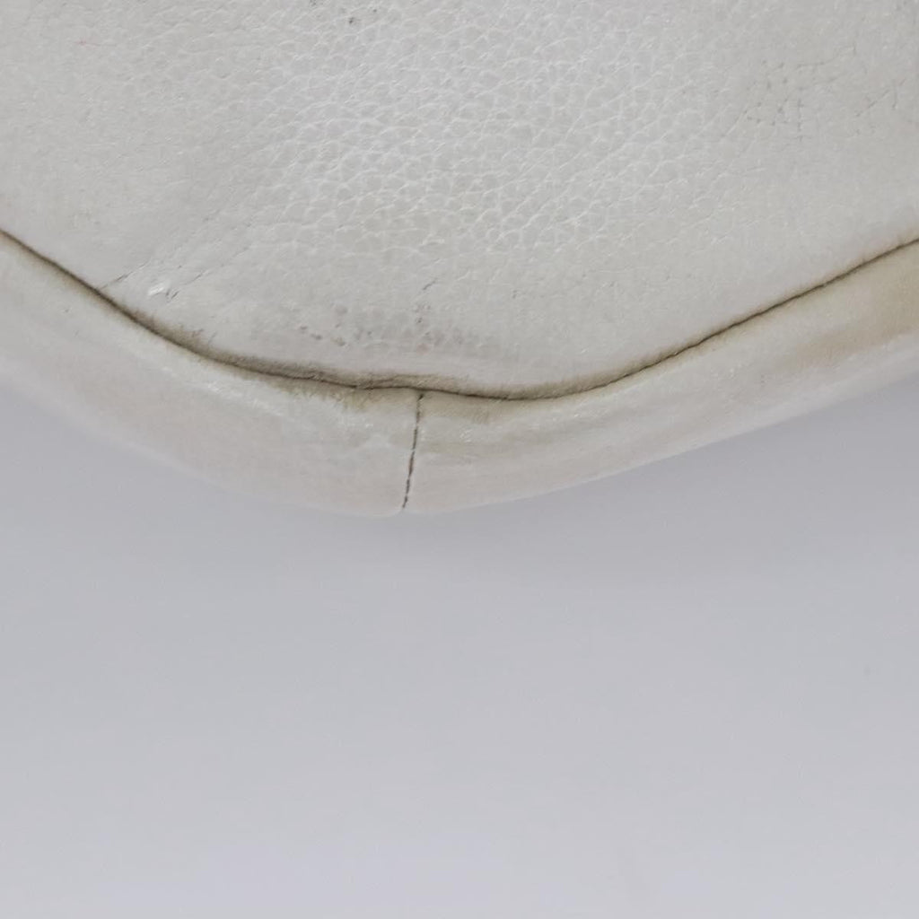 Gucci Logo Belt Bag Printed Leather White Leather Shoulder Bag Bag (Pre-Owned)