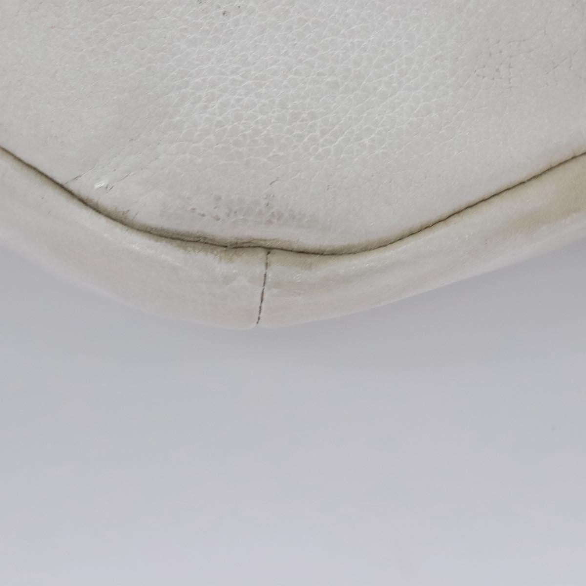 Gucci Logo Belt Bag Printed Leather White Leather Shoulder Bag Bag (Pre-Owned)