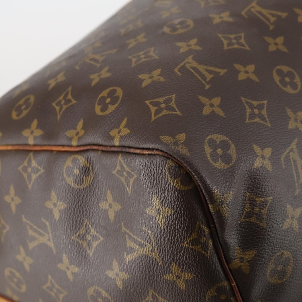 Louis Vuitton Keepall Bandouliere Bag Monogram Canvas Brown Canvas Travel Bag