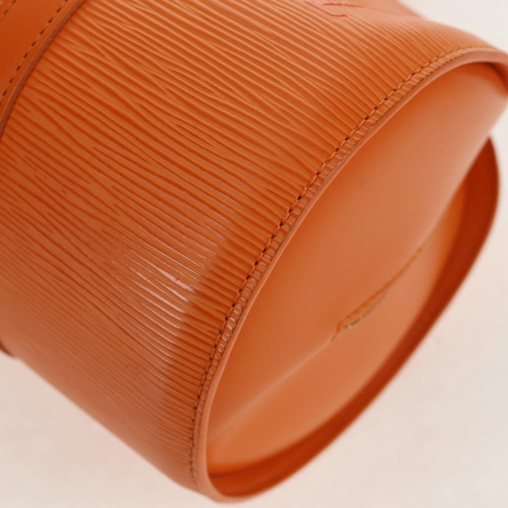 Louis Vuitton Soufflot Handbag Epi Leather Orange Leather Handbag