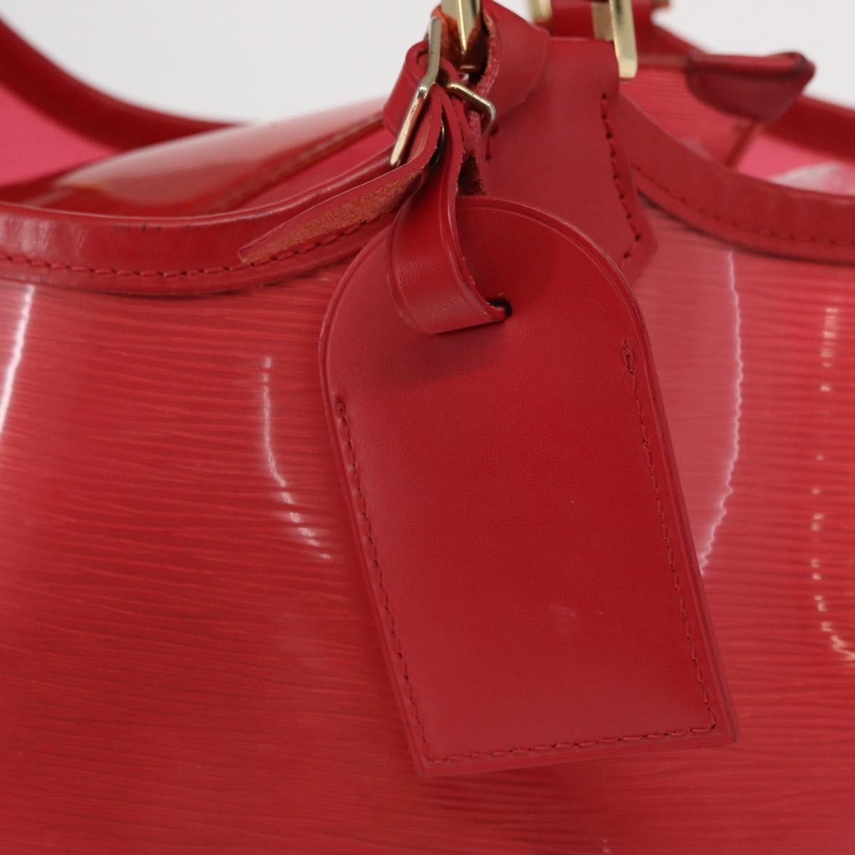 Louis Vuitton Plage Lagoon Bay Handbag Vinyl Epi Leather Red Plastic Tote Bag