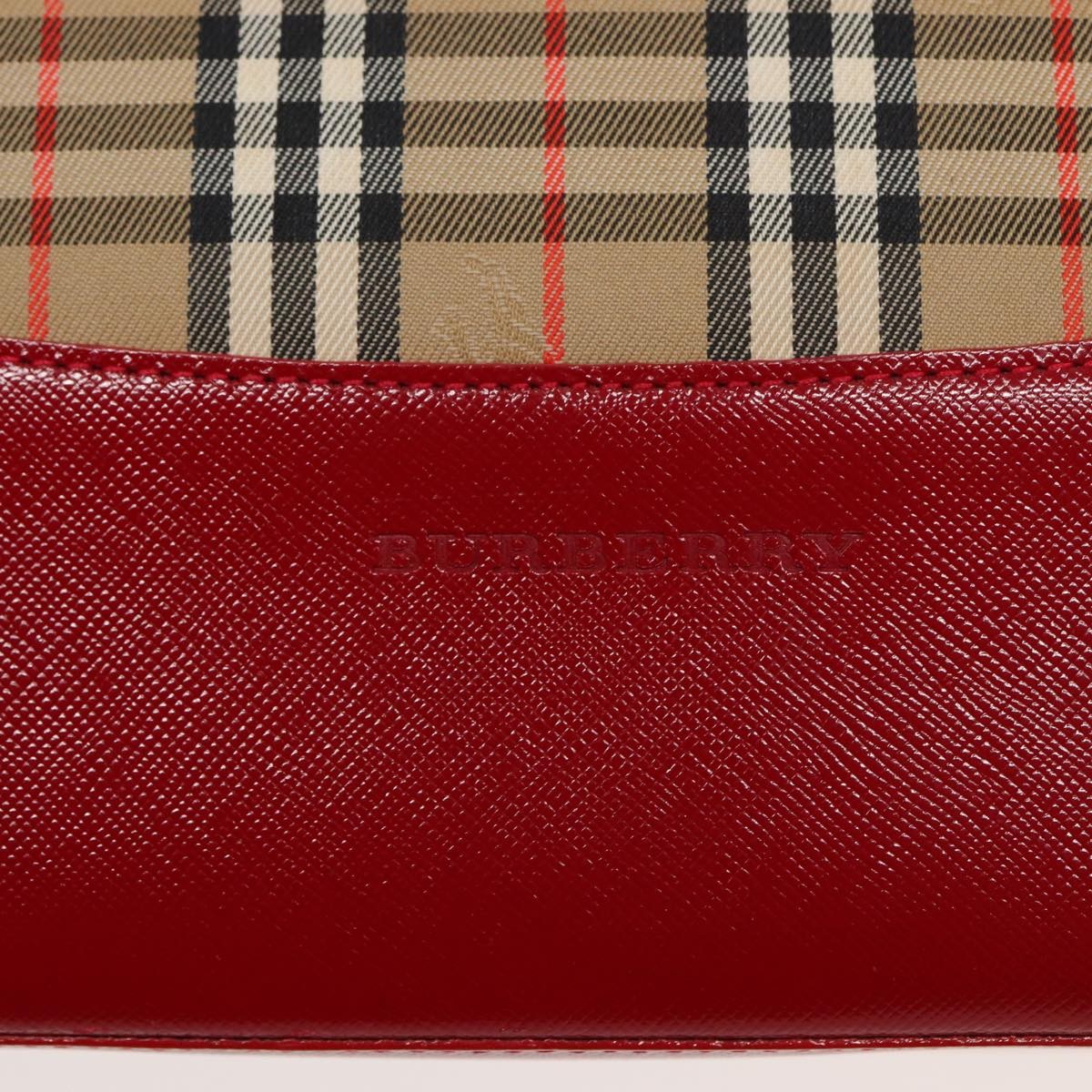 Burberry Nova Check Tote Canvas And Leather Beige Canvas Tote Bag