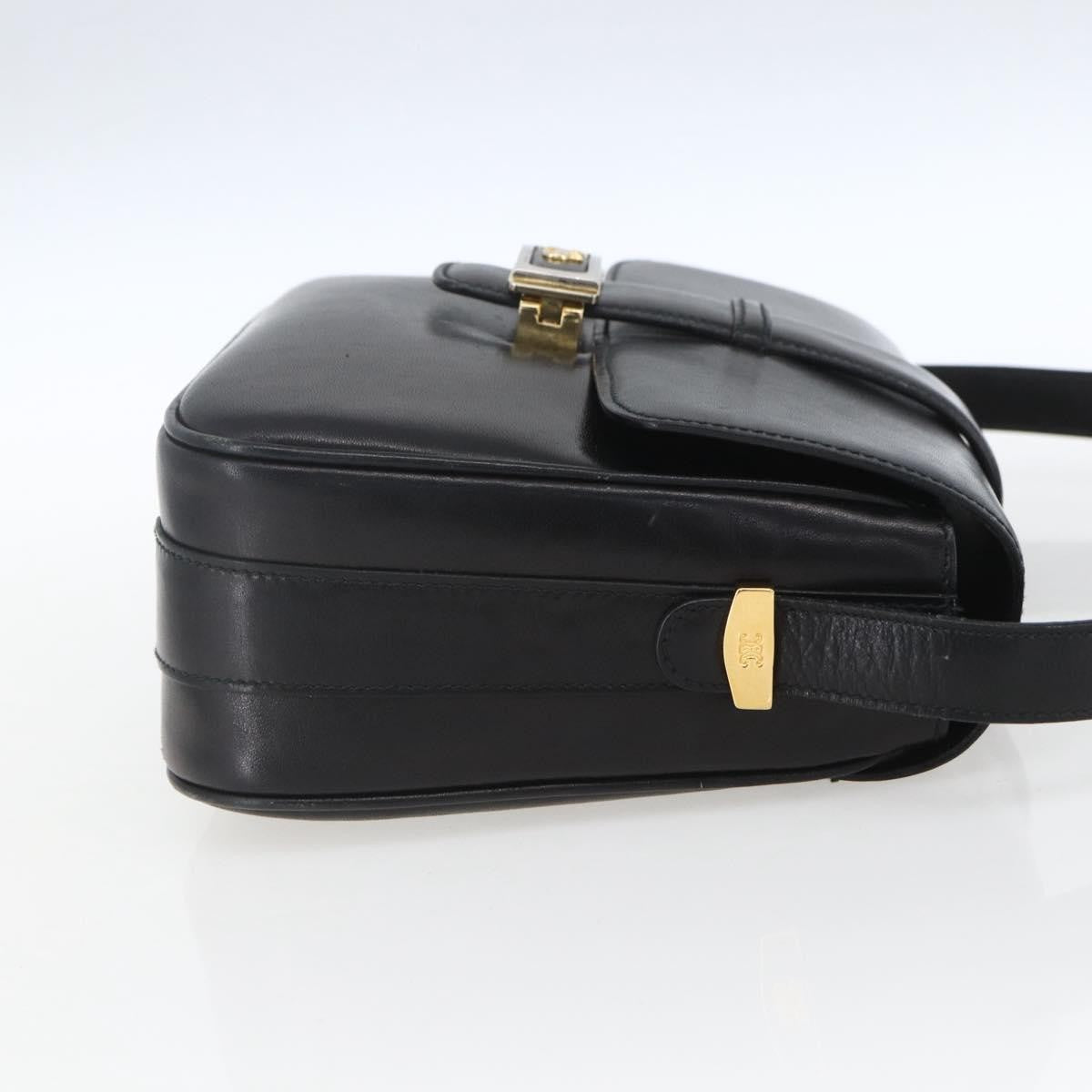 Celine Horse Carriage Shoulder Bag Leather Black Leather Shoulder Bag Bag