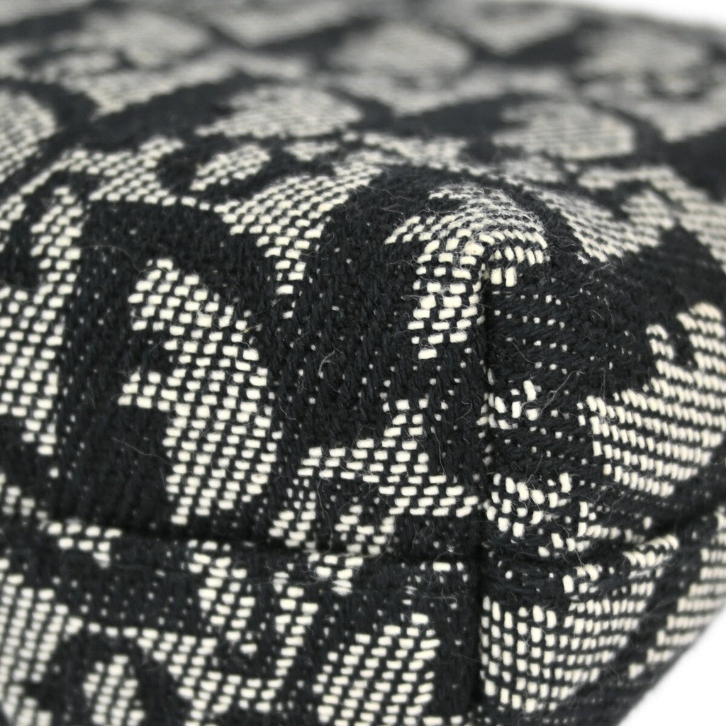Christian Dior Vintage Trotter Pouch Diorissimo Canvas Gray Canvas Clutche & Pouche Bag (Pre-Owned)