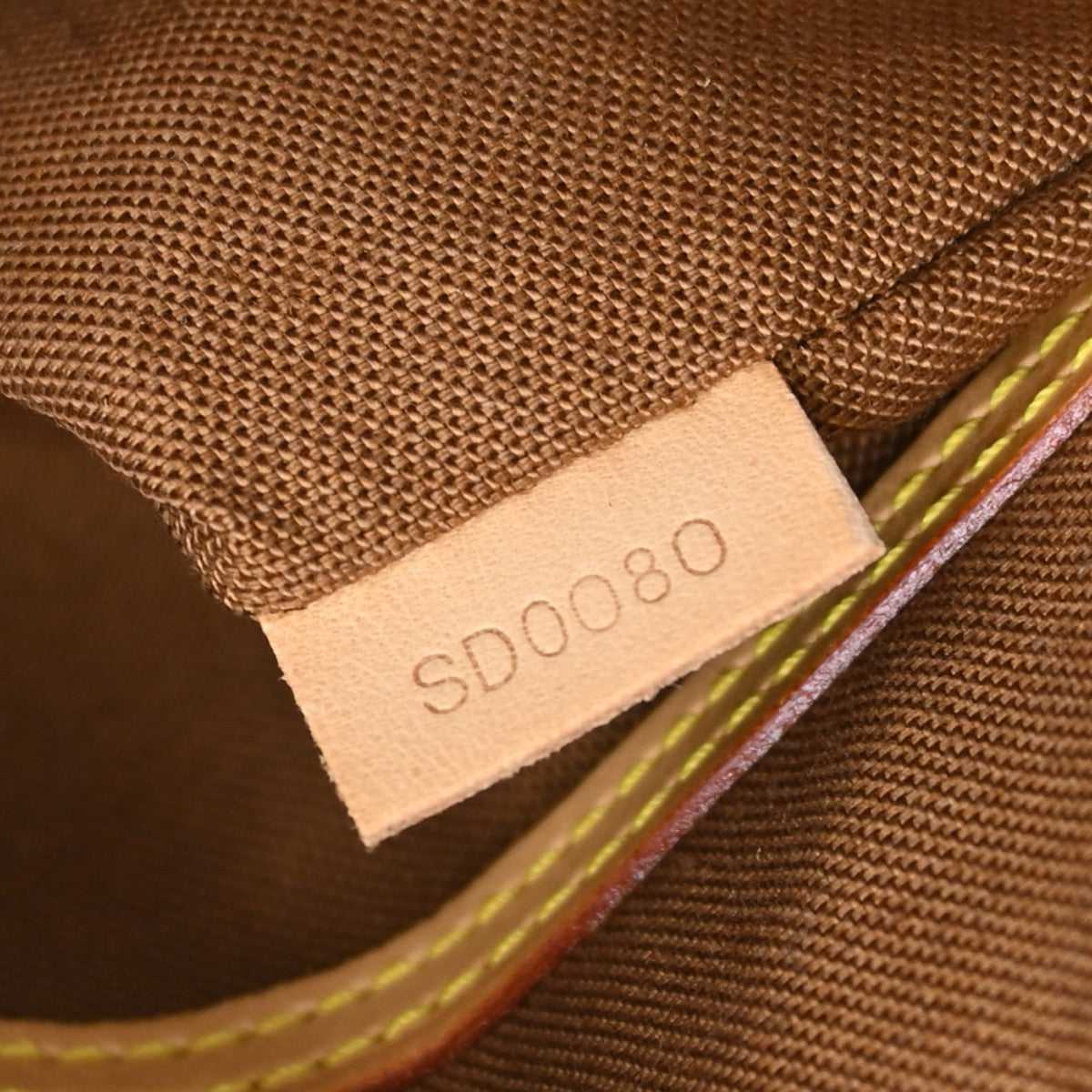 Louis Vuitton Alma Handbag Monogram Canvas Brown Canvas Handbag