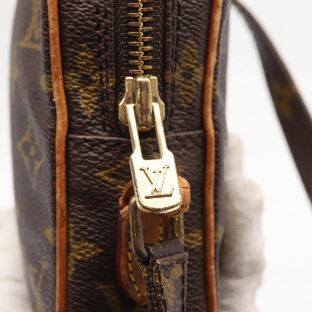 Louis Vuitton Danube Handbag Monogram Canvas Brown Canvas Shoulder Bag