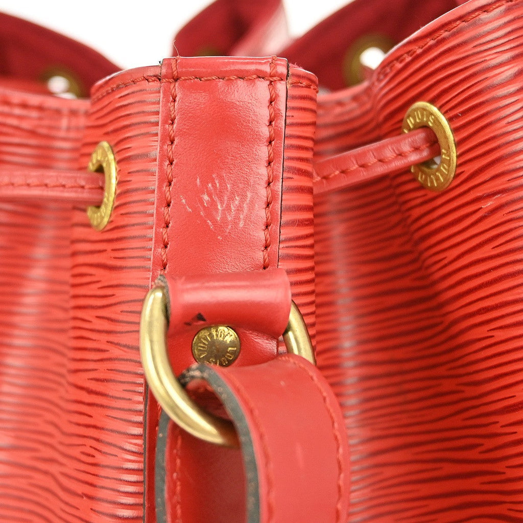 Louis Vuitton Noe Handbag Epi Leather Red Leather Shoulder Bag