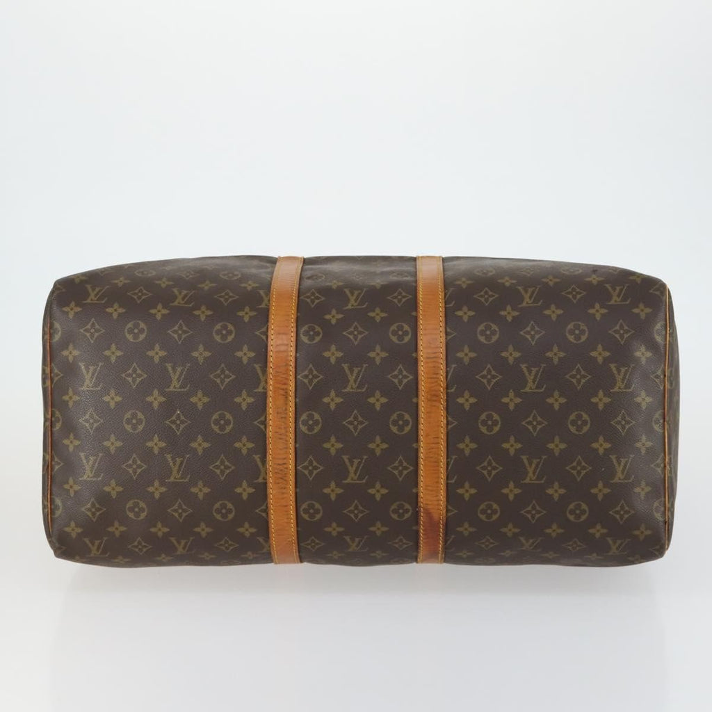 Louis Vuitton Keepall Bag Monogram Canvas Brown Canvas Travel Bag