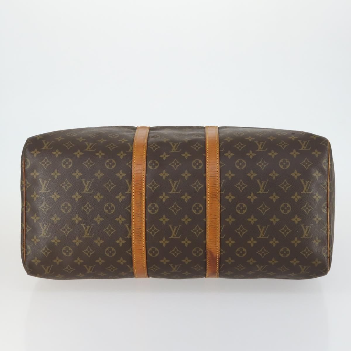 Louis Vuitton Keepall Bag Monogram Canvas Brown Canvas Travel Bag