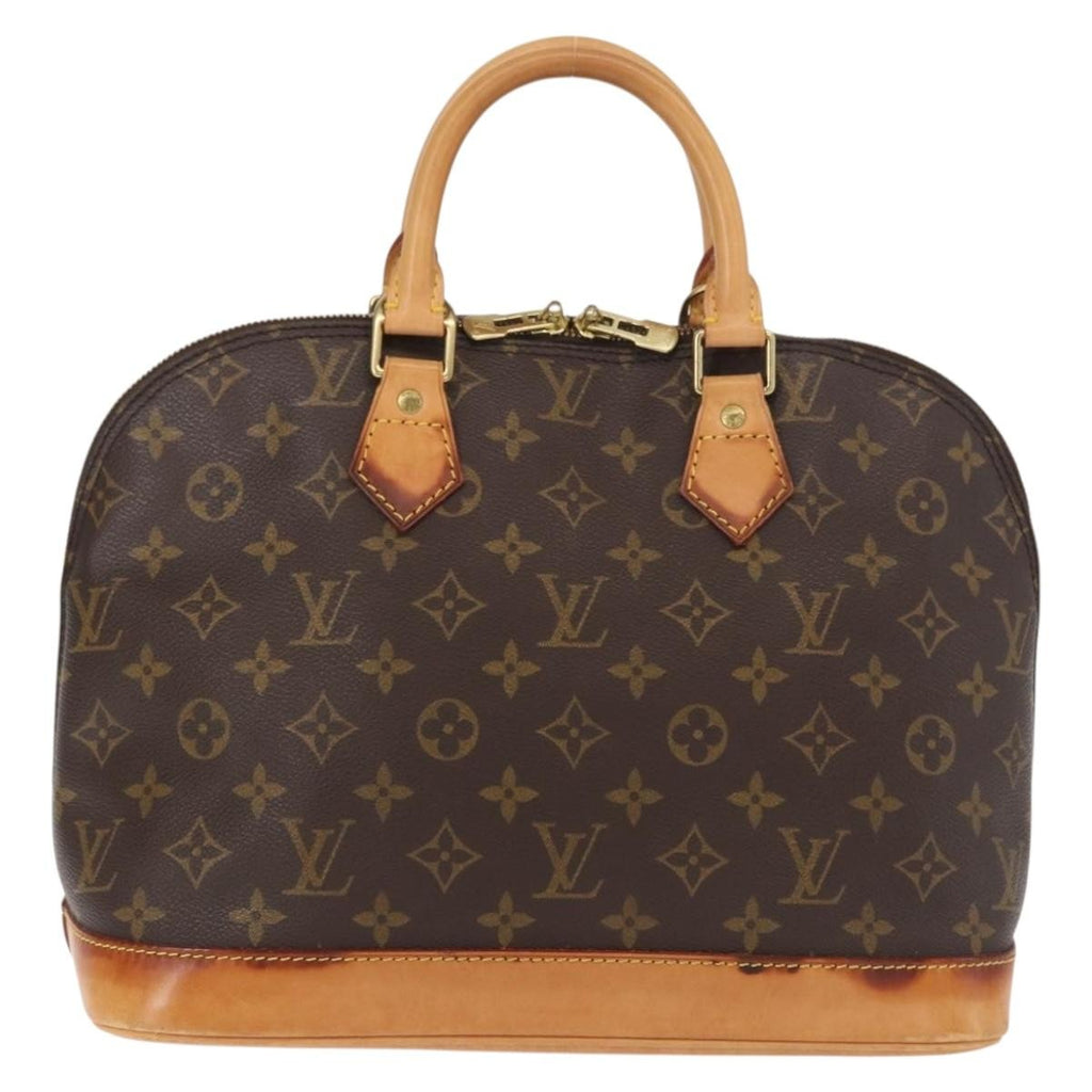 Louis Vuitton Alma Handbag Monogram Canvas Brown Canvas Handbag
