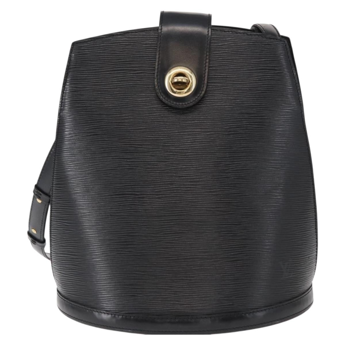 Louis Vuitton Cluny Shoulder Bag Epi Leather Black Leather Shoulder Bag