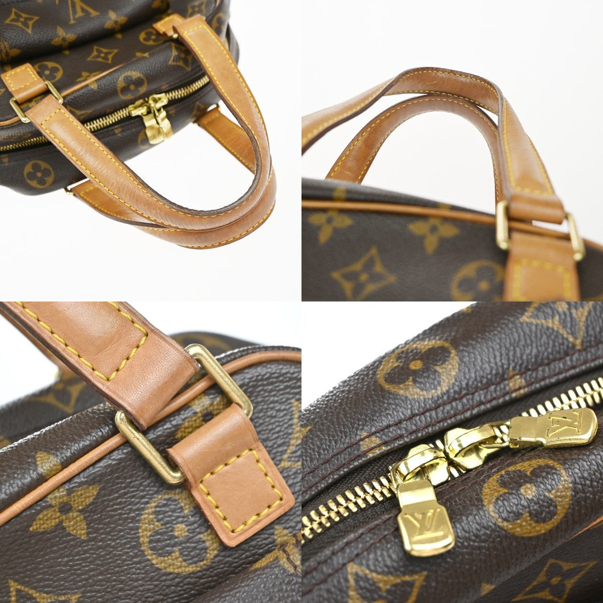 Louis Vuitton Excentri-Cite Handbag Monogram Canvas Brown Canvas Handbag