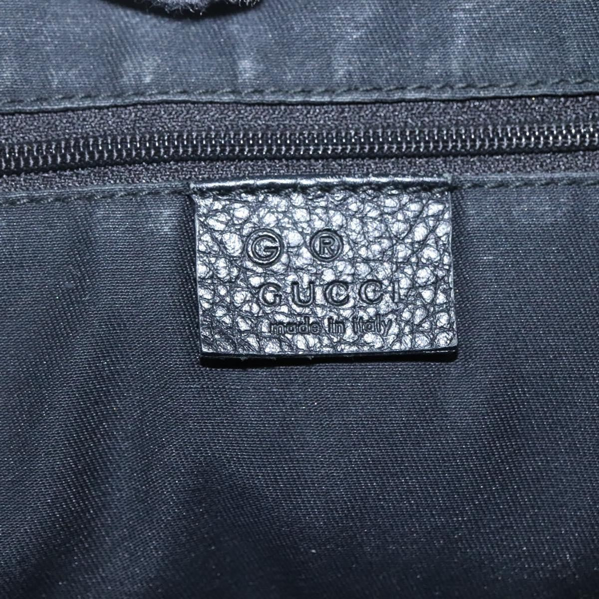 Gucci Abbey Pocket Tote Gg Canvas Black Canvas Tote Bag Bag (Pre-Owned)