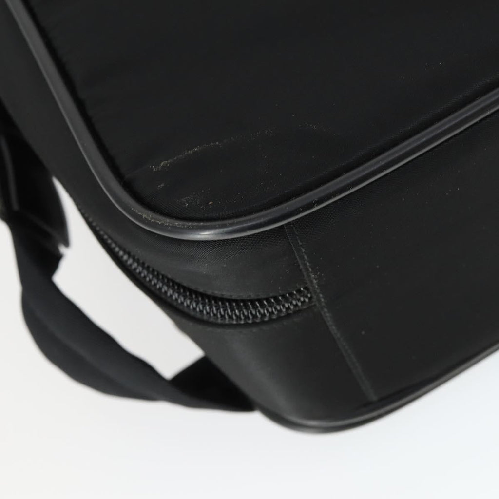 Prada Convertible Front Pocket Briefcase Tessuto With Saffiano Leather Black Nylon Briefcase Bag