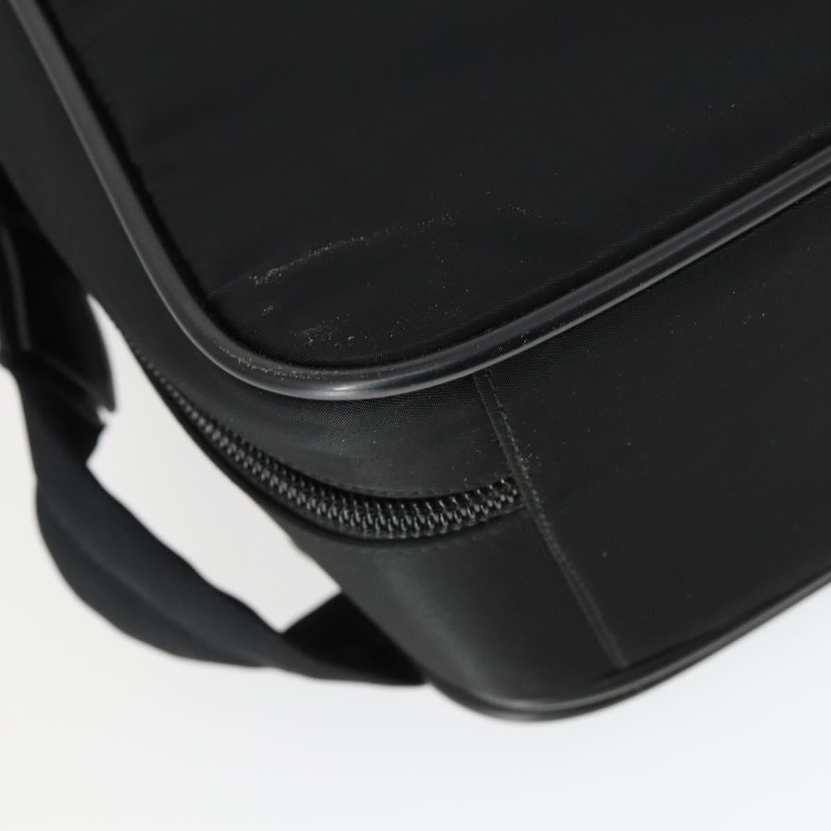 Prada Convertible Front Pocket Briefcase Tessuto With Saffiano Leather Black Nylon Briefcase Bag
