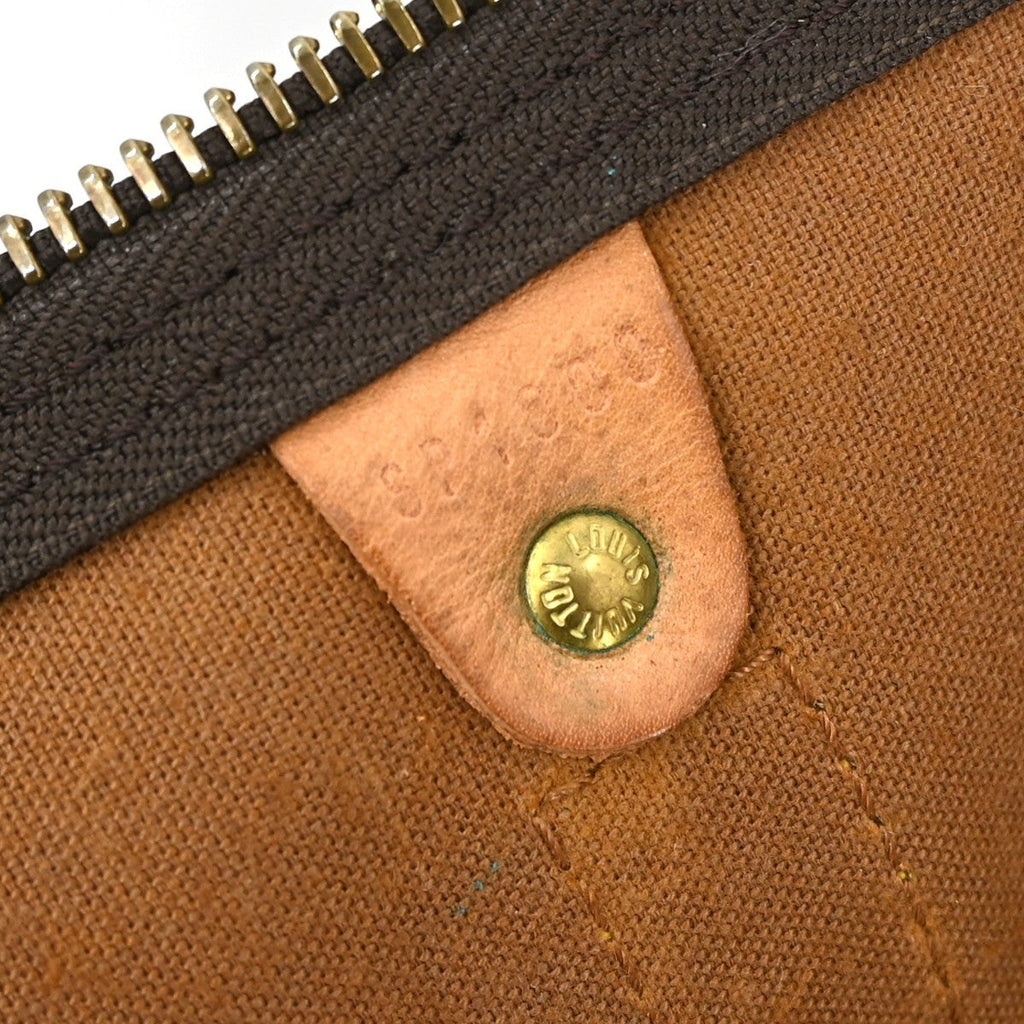 Louis Vuitton Keepall Bandouliere Bag Monogram Canvas Brown Canvas Travel Bag