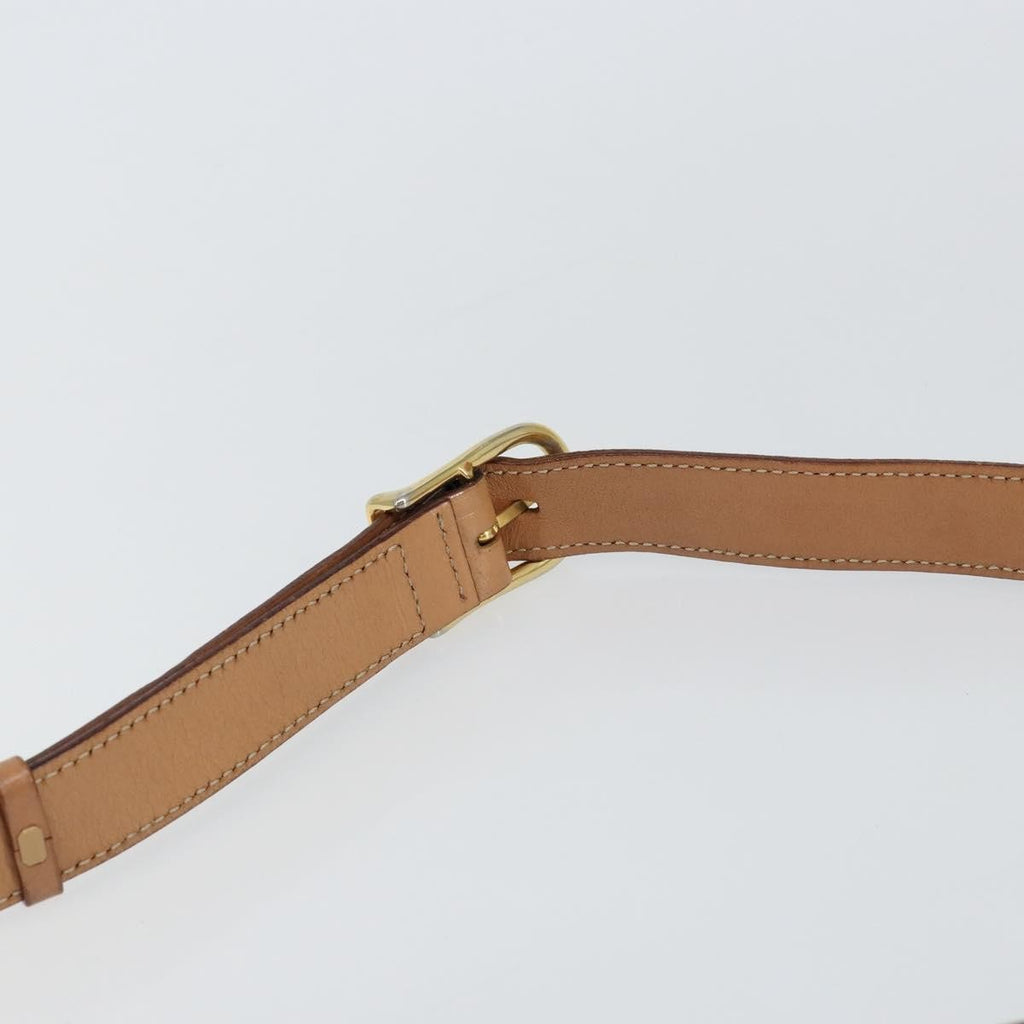 Celine Vintage Macadam Shoulder Bag Canvas And Leather Brown Canvas Shoulder Bag Bag