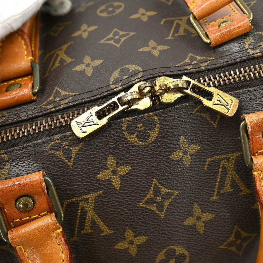 Louis Vuitton Keepall Bag Monogram Canvas Brown Canvas Travel Bag
