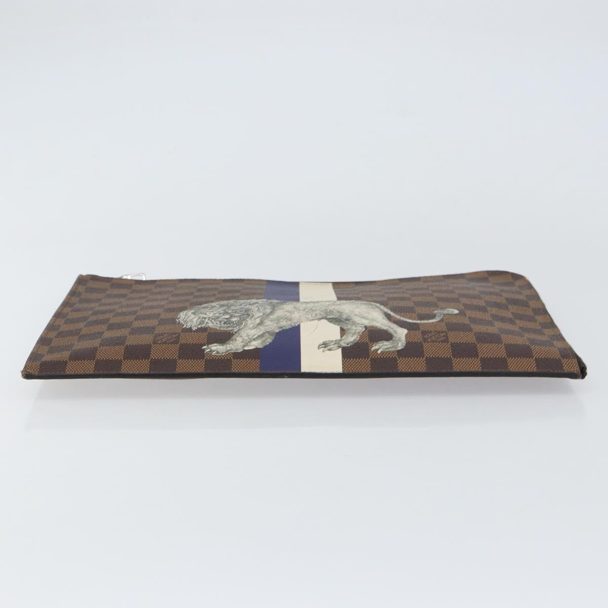 Louis Vuitton Pochette Jour Limited Edition Chapman Savane Damier Brown Canvas Clutche & Pouche Bag
