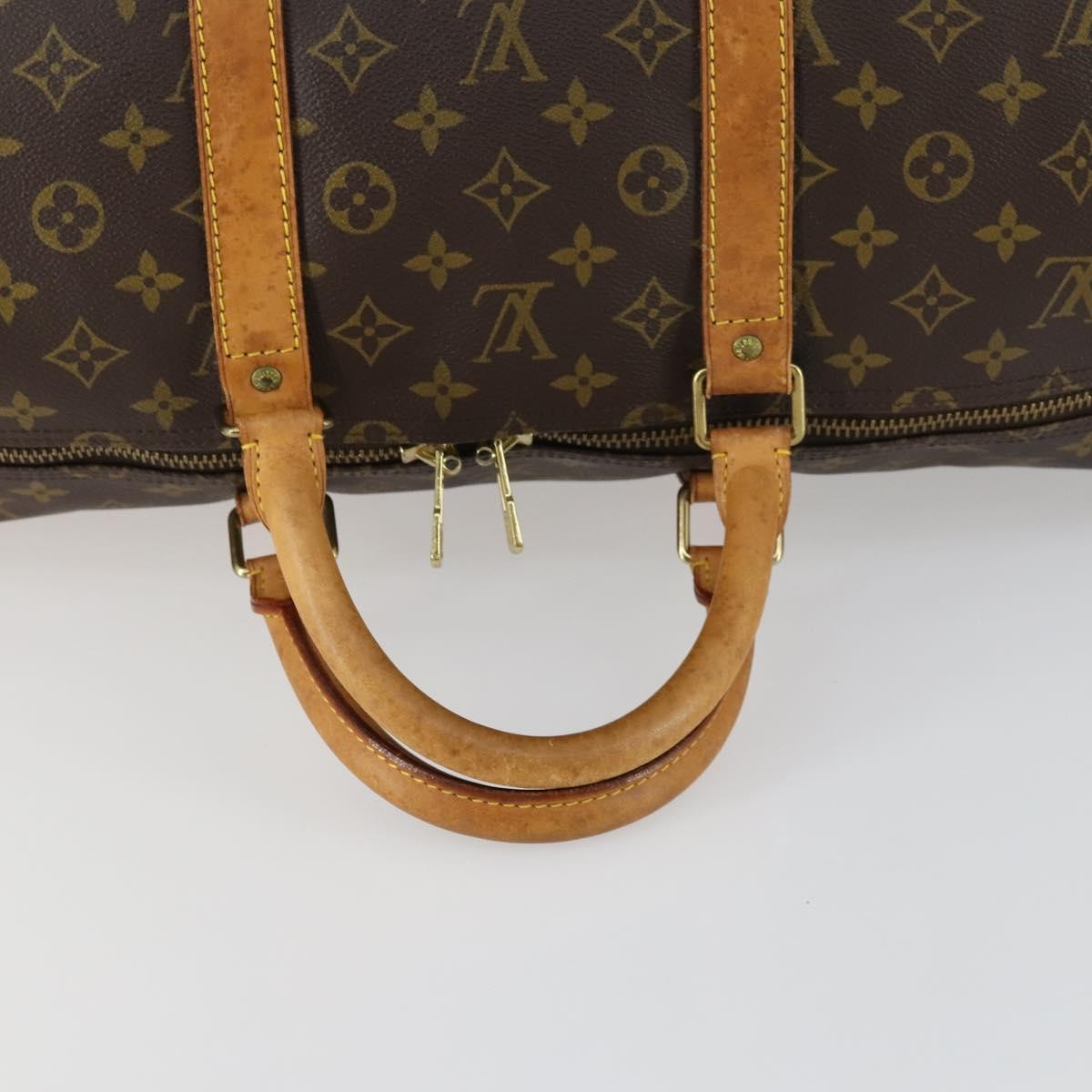 Louis Vuitton Keepall Bag Monogram Canvas Brown Canvas Travel Bag
