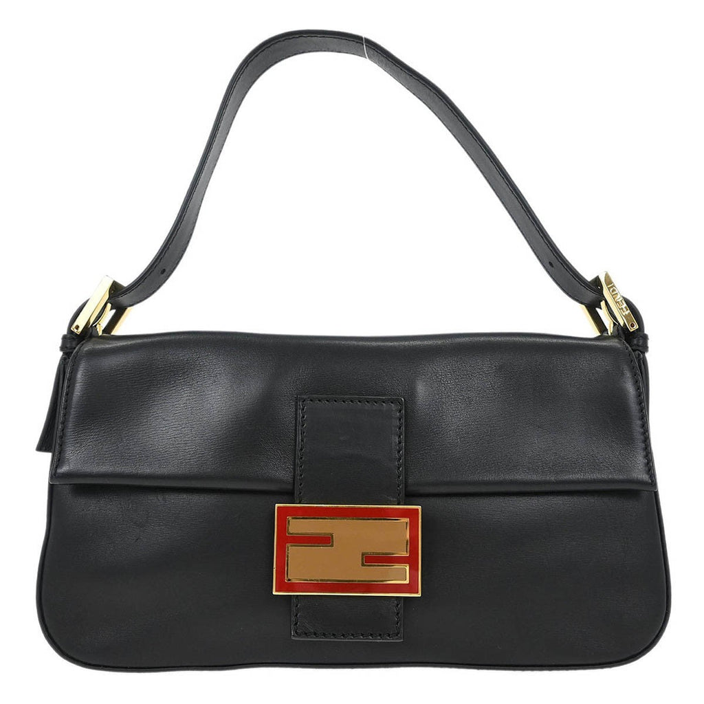Fendi Baguette Bag Leather Black Leather Shoulder Bag Bag