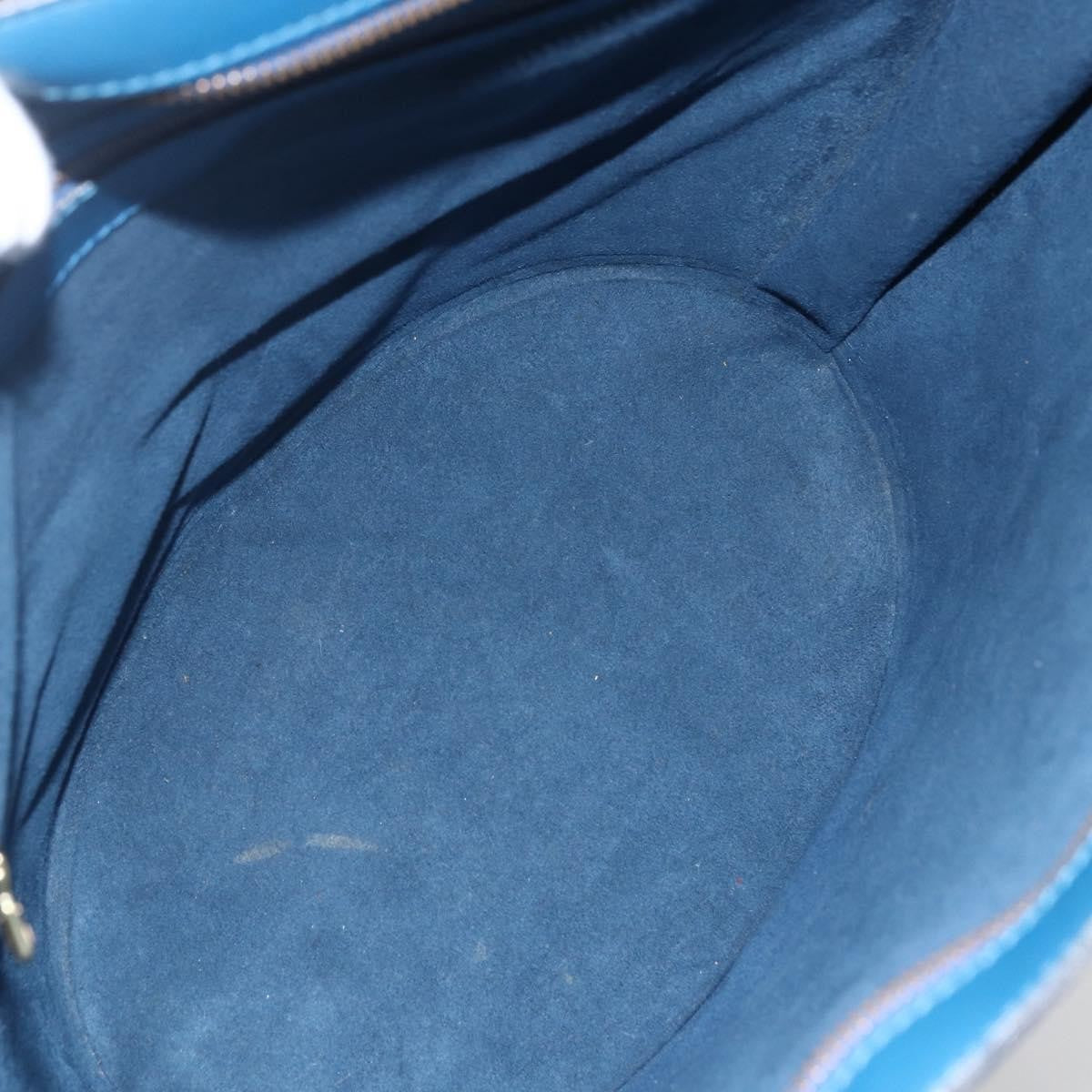 Louis Vuitton Saint Jacques Handbag Epi Leather Blue Leather Shoulder Bag