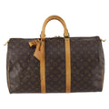 Louis Vuitton Keepall Bag Monogram Canvas Brown Canvas Travel Bag