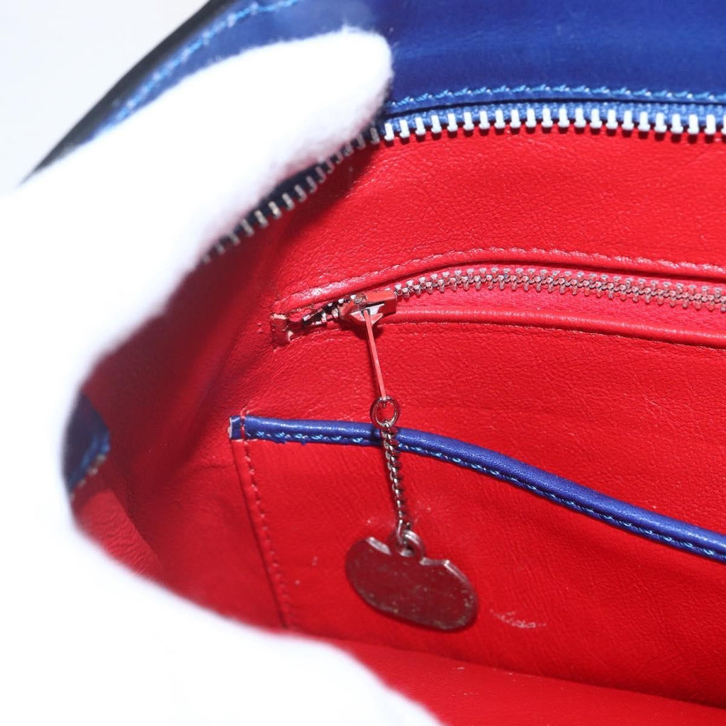 Celine Handbag Leather Blue Leather Handbag