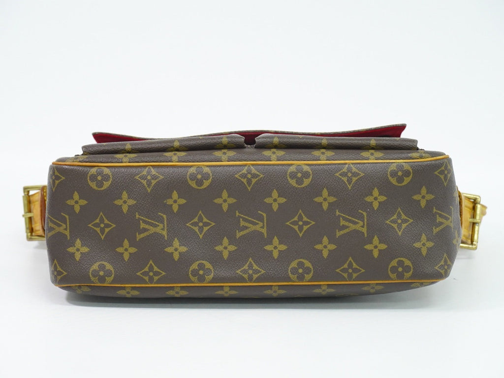 Louis Vuitton Viva Cite Handbag Monogram Canvas Brown Canvas Shoulder Bag