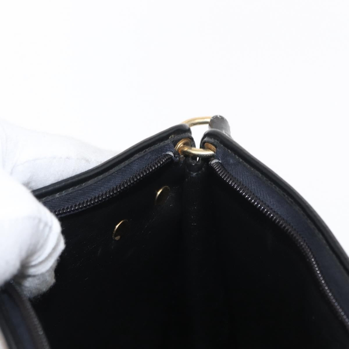 Christian Dior Vintage Cd Trotter Shoulder Bag Canvas Black Canvas Shoulder Bag Bag (Pre-Owned)